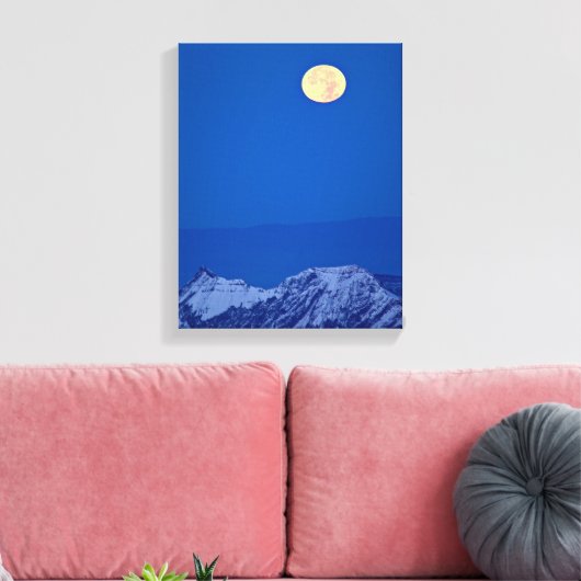 Aravis Mountains | Mont Blanc Range Canvas Afdruk (Insitu (Woonkamer))