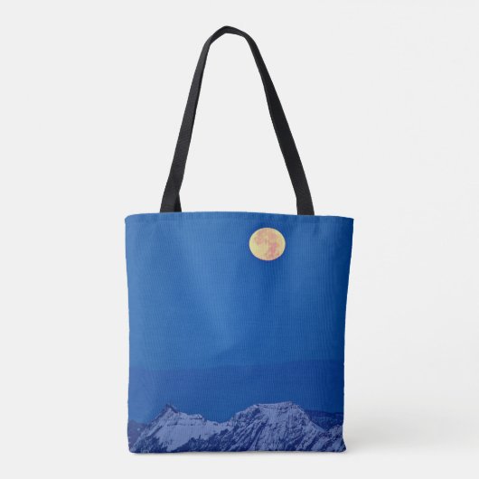 Aravis Mountains | Mont Blanc Range Tote Bag (Achterkant)