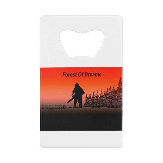 Arb Art Arborist Tree Chinezen Landschap Creditkaart Flessenopener (Voorkant)