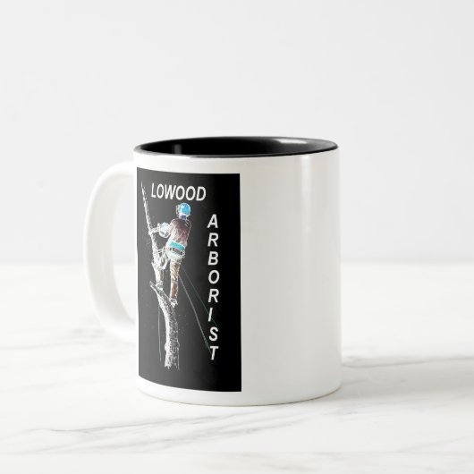 Arb Art Arborist Tree Chinezen Landschap Tweekleurige Koffiemok (Voorkant links)