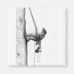 Arb Art Arborist Tree Surgeon Chainsee Gift card Magneet