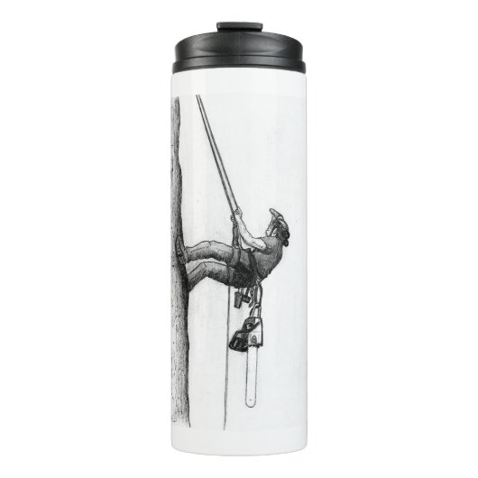 Arb Art Arborist Tree Surgeon Chainzaakkaart Thermosbeker (Voorkant)