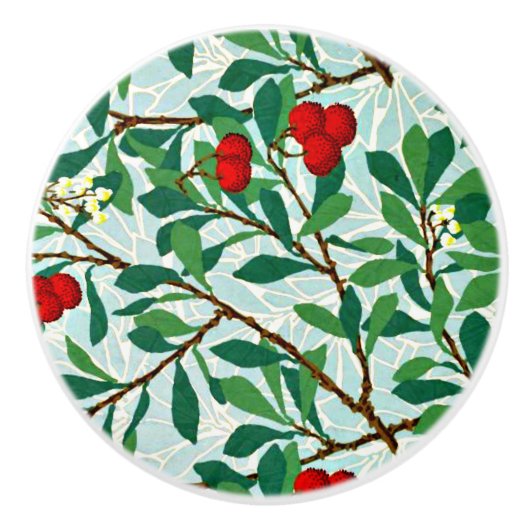 Arbatus door William Morris Keramische Knop (Voorkant)