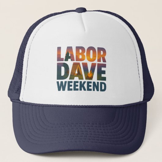 Arbeid Dave Weekend Trucker Hoed Pet (Voorkant)