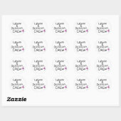 Arbeid en bezorgers Stork Ronde Sticker (Vel)
