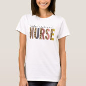 Arbeid en Levering Nurse Leopard print voor Nurse T-shirt (Voorkant)