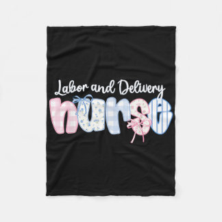 Arbeid en levering Nurse Life Coquette Bow Baby Fo Fleece Deken