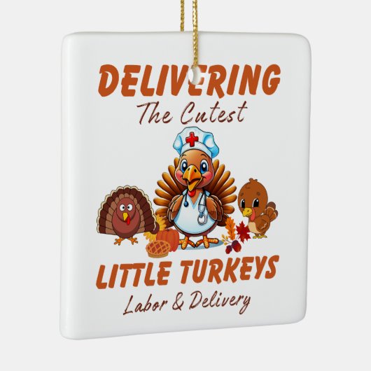 Arbeid en levering Thanksgiving cadeau voor verple Keramisch Ornament (Rechts)