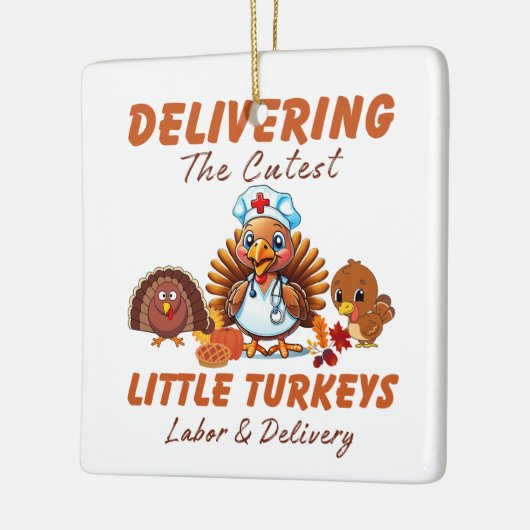 Arbeid en levering Thanksgiving cadeau voor verple Keramisch Ornament (Links)