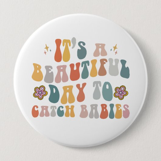 Arbeid en levering Verpleegkundige Afstuderen L &  Ronde Button 4,0 Cm (Voorkant)