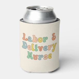 Arbeid en levering verpleegkundige Groovy Retro Blikjeskoeler