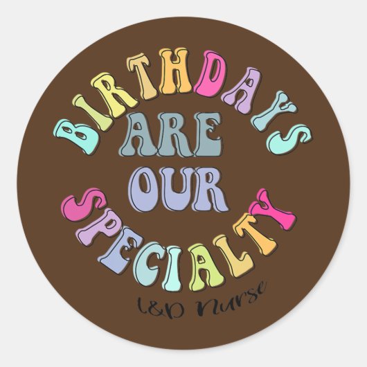 Arbeid en Levering Zonneverzekeringsbedrijf L D Zu Ronde Sticker (Voorkant)