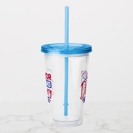 Arbeid- en leveringsverzekering acryl drinkbeker (Rechts)