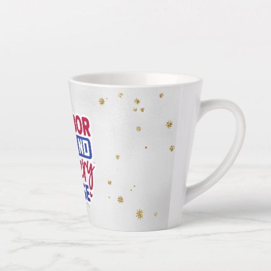 Arbeid- en leveringsverzekering | Grijs | Sparkle Latte Mok (Rechts)