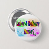 Arbeid- en leveringsverzekering ronde button 5,7 cm (Voorkant /achterkant)