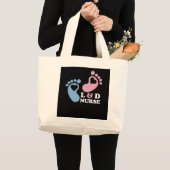 Arbeid- en leveringsverzekeringen grote tote bag (Voorkant (product))