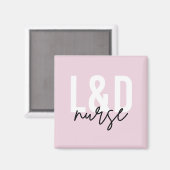 Arbeid- en uitleveringsverpleegkundige L & D Zuste Magneet (Voorkant / Achterkant)