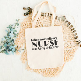 Arbeid en Verpleegkundige, ook bekend als Baby Whi Tote Bag