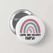 Arbeid en verpleger Regenboogzusgiften Ronde Button 5,7 Cm (Voorkant /achterkant)