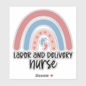 Arbeid en verpleger Regenboogzusgiften Sticker (Vel)