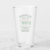 Arbeid & Levering Lucky Charm Nurse Shamrock Glas (Achterkant)