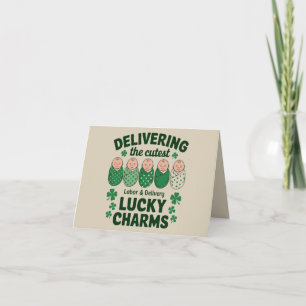 Arbeid & Levering Lucky Charm Nurse Shamrock Kaart