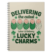 Arbeid & Levering Lucky Charm Nurse Shamrock Notitieboek (Voorkant)