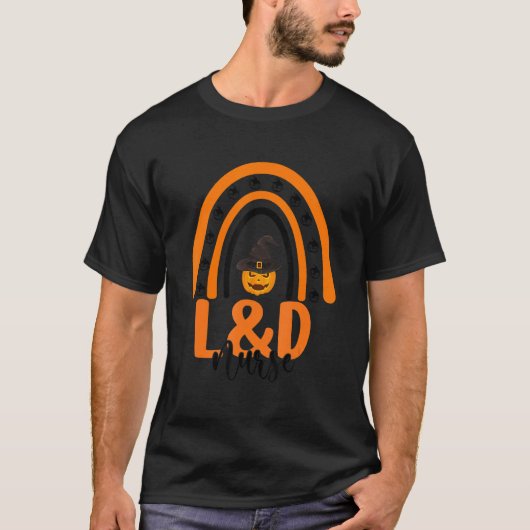 Arbeid & Levering Zurse L&d Halloween Pumpkin Rain T-shirt (Voorkant)
