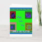 Arbeid van Liefde op de Wenskaarten van het Kaart (Achterkant)