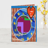 Arbeid van Liefde op de Wenskaarten van het Kaart (Gele Bloem)