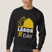 Arbeiddag een gelukkige sterke EU-werknemer Trui (Voorkant)