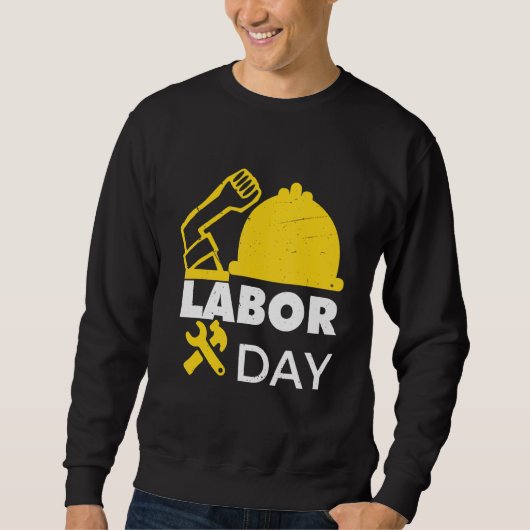 Arbeiddag een gelukkige sterke EU-werknemer Trui (Voorkant)