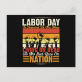 Arbeiddag: geen Man Briefkaart (Voorkant)