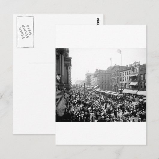 Arbeiddag, kroeg, buffel, nj: 1900 briefkaart (Voorkant / Achterkant)