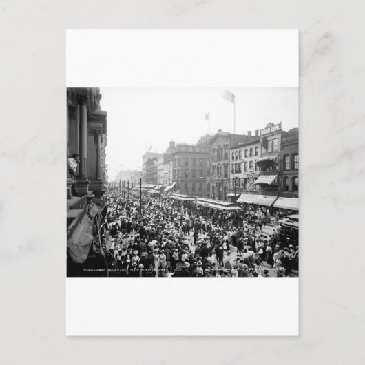 Arbeiddag, kroeg, buffel, nj: 1900 briefkaart (Voorkant)