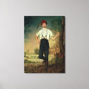 Arbeider, 1848 canvas afdruk