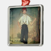 Arbeider 1848 metalen ornament (Links)