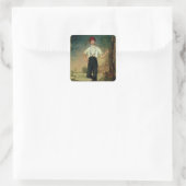 Arbeider, 1848 vierkante sticker (Tas)