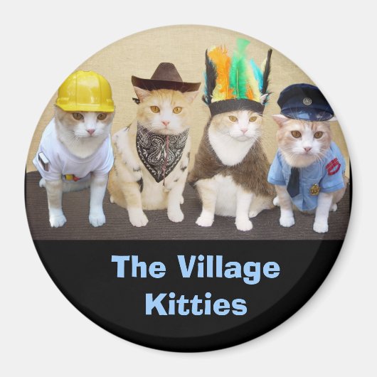 Arbeider, cowboy, officier, chef magneet (Voorkant)