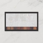 arbeider met blauwe kraag | klusjesman visitekaartje (Achterkant)