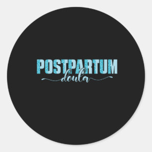 Arbeider Postpum Doula Ronde Sticker