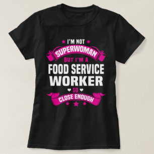 Arbeider van de voedseldienst t-shirt