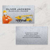 Arbeider | Visitekaartje bouwtrekkend voertuig (Voorkant / Achterkant)