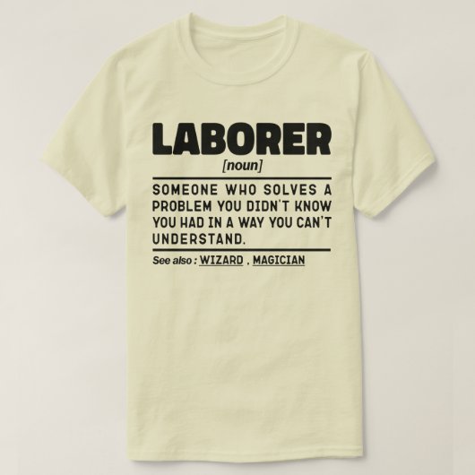 Arbeider zelfstandig naamwoord definitie vaders da t-shirt (Design voorkant)