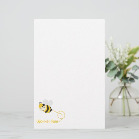 Arbeiderbij Briefpapier (Staand voorkant)