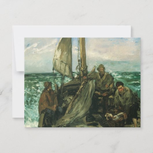 Arbeiders op Zee van Edouard Manet, Vintage Kunst (Voorkant)