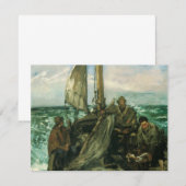 Arbeiders op Zee van Edouard Manet, Vintage Kunst (Voorkant / Achterkant)