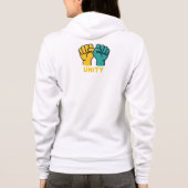 Arbeiders over miljardairs – moedige activistische hoodie (Achterkant)