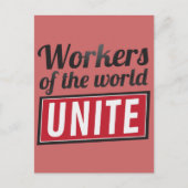 Arbeiders van de wereld UNITE Briefkaart (Voorkant)