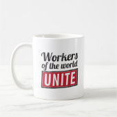 Arbeiders van de wereld UNITE Koffiemok (Links)